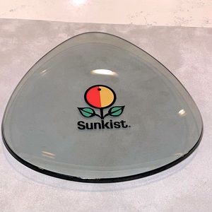 Sunkist Vintage Promotional Glass Tray Excellent Condition